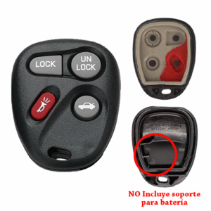 Carcasa Control Remoto Chevrolet GMC 4B (3+P)