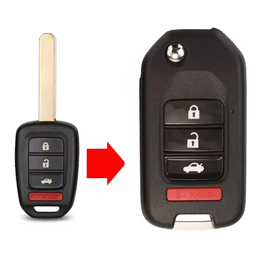 Carcasa Llave Control Honda HON66 4B (3+P)